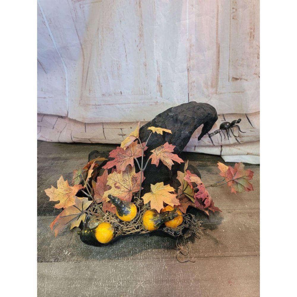Witch hat‎ spider gourd fall leaf home decor Halloween